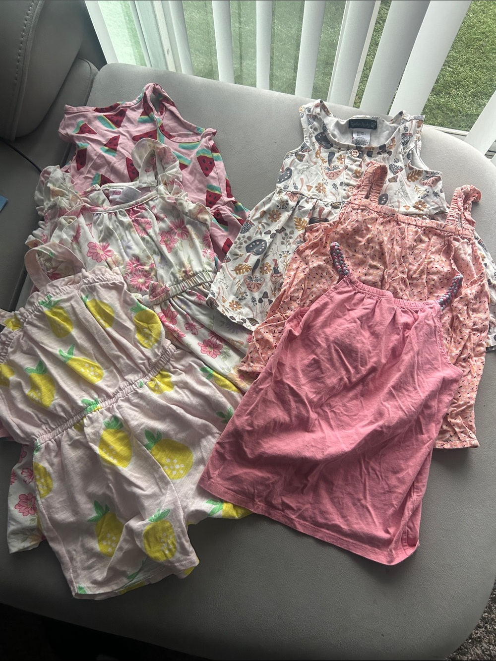Assorted girls summer clothes